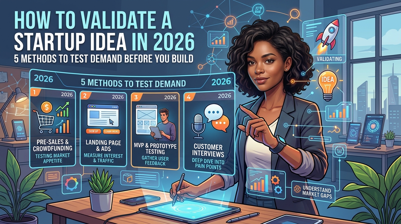 How to Validate a Startup Idea in 2026: 5 Methods to Test Demand Before You Build